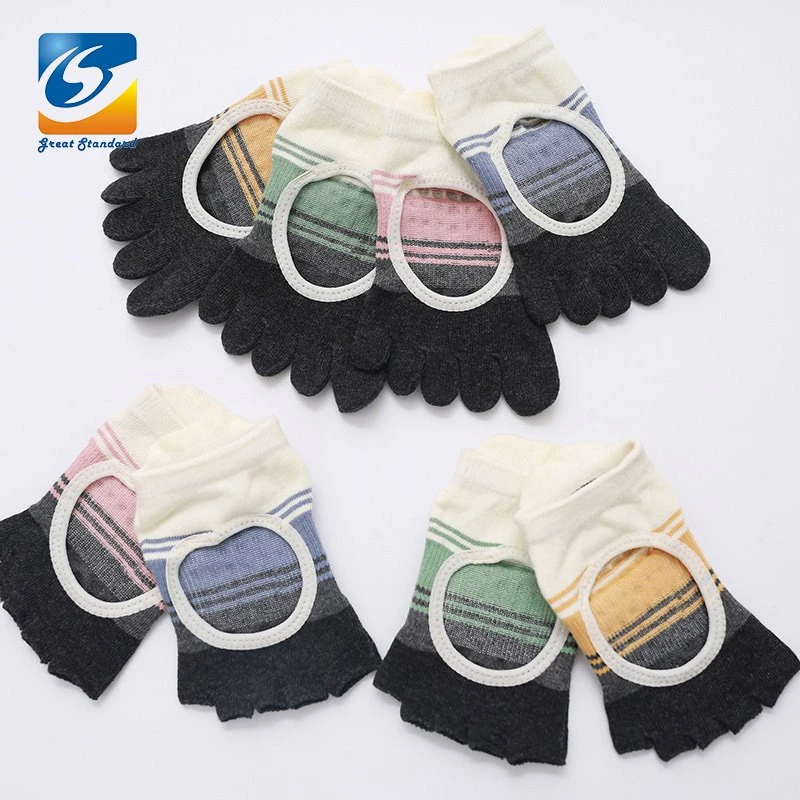 Five toe yoga wear grip socks