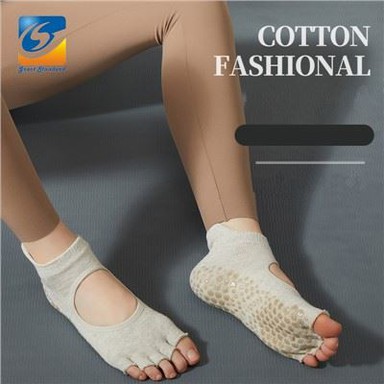 Fashion Anti Slip Open Toes Yoga Socks