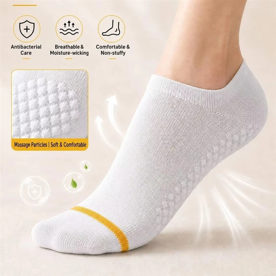 Antibacterial Odor Control Non Slip Moisture Sports Short Socks suppliers
