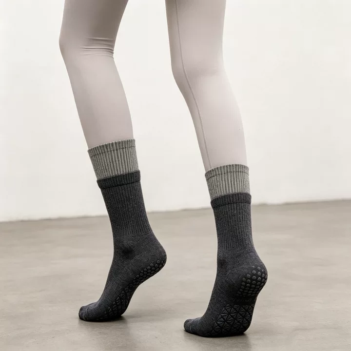 Custom Pilates Sock Five-toe Anti-slip Double Cuff best