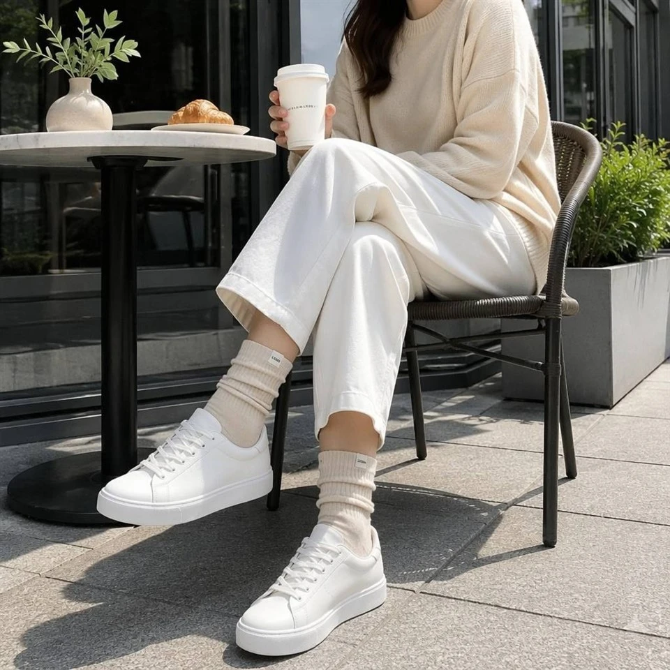 Cotton Blend Rib Knit Breathable Women Crew Socks best