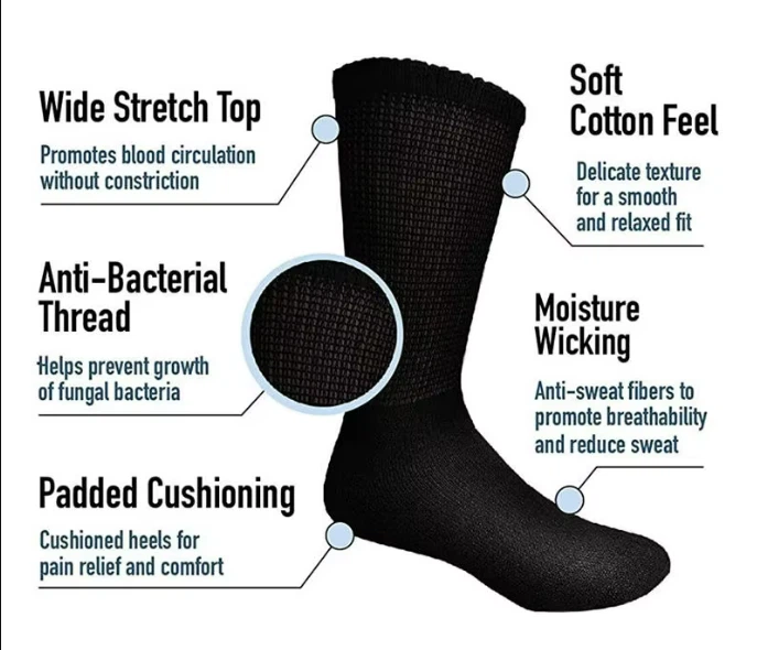 Custom Diabetic Socks Bamboo Socks high quality