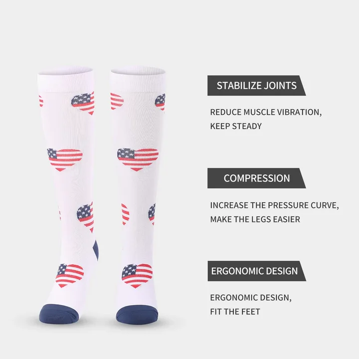 Custom Knee High Printed Compression Socks price