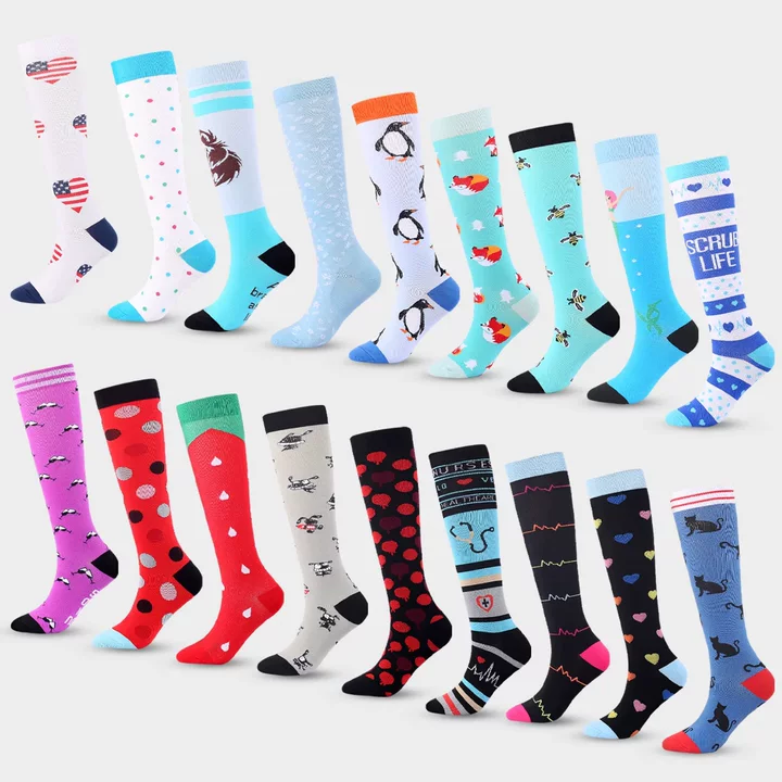 Custom Knee High Printed Compression Socks
