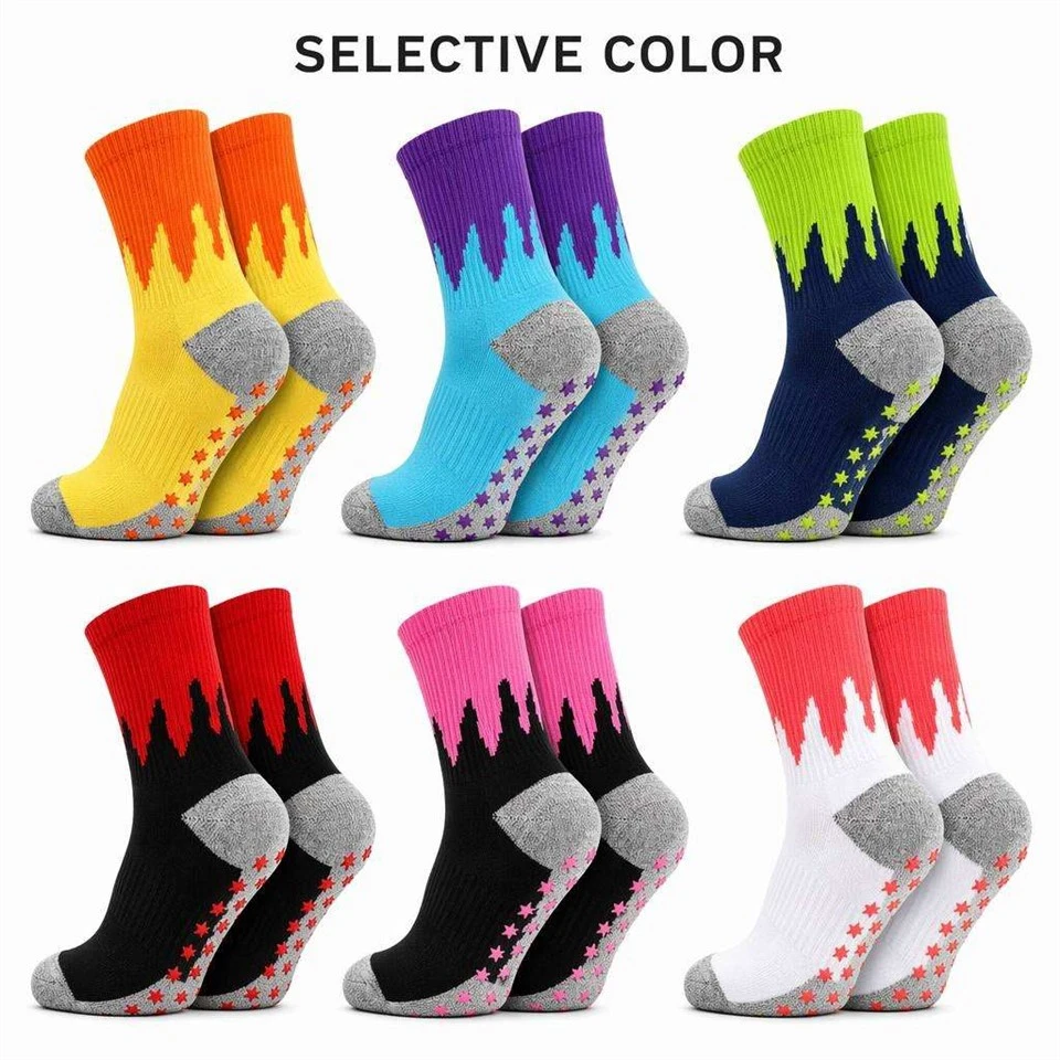 Custom Logo Grip Soccer Sweat Absorbent Socks