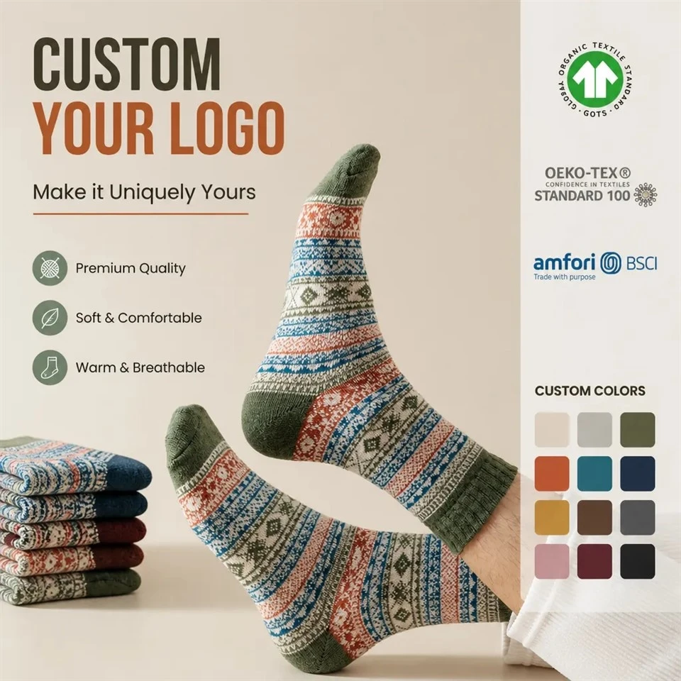Knit Thick Fleece Heavyweight Crew Socks