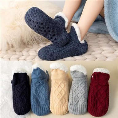 Anti Slip Indoor GripWarm Cute Winter Socks