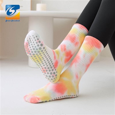Crew Tie Dye Pilates Socks