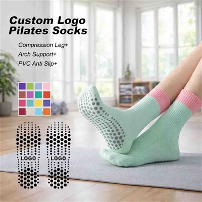 Custom Logo Pilates Anti Slip Grip Yoga Socks