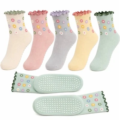 Custom Women's Colorful Non Slip Yoga Socks