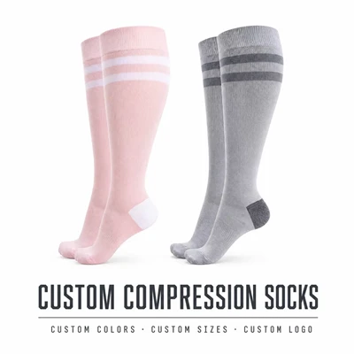 Knee High Breathable Soft Ankle To Calf Pressure Socks