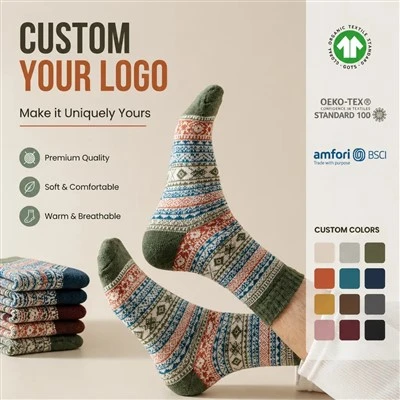 Knit Thick Fleece Heavyweight Crew Socks