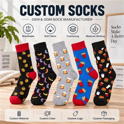 Men Cotton Knitted Casual Socks For Everyday Wear