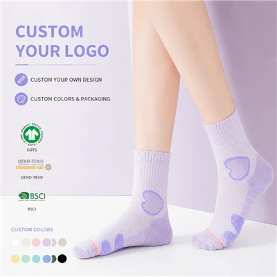 Moisture Wicking Breathable Crew Running Socks