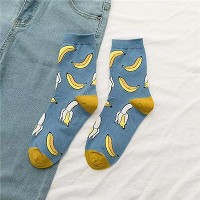 New Design Fashion Cotton Design Women Cotton Crew Sock