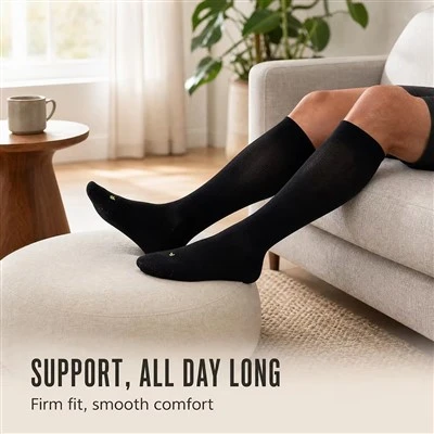 Top Level Certified Quick-Dry Knee High Compression Socks 15-20mmHg