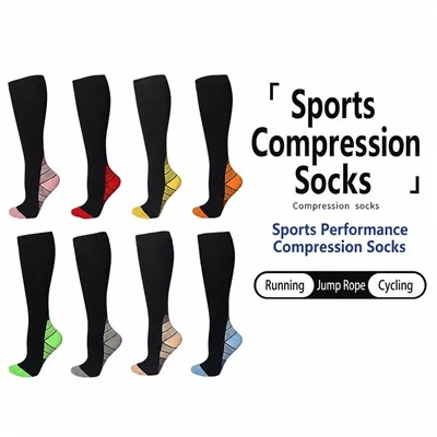 Wicking Durable Anti Slip Gradient Pressure Socks