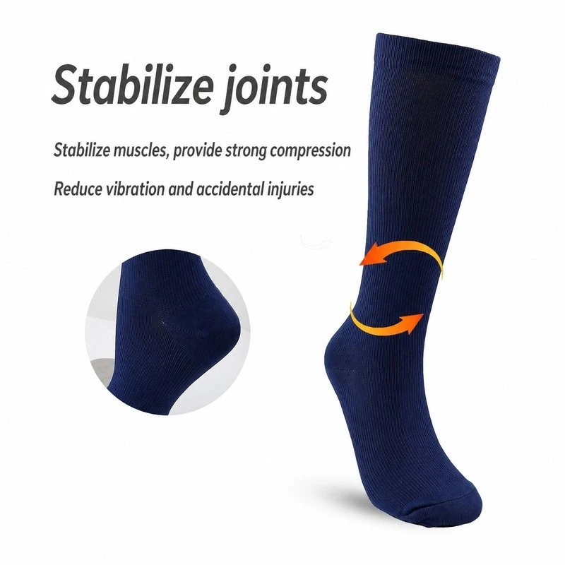 Unisex Outdoor Long Knee High Elastic Calf Pressure Socks high quality